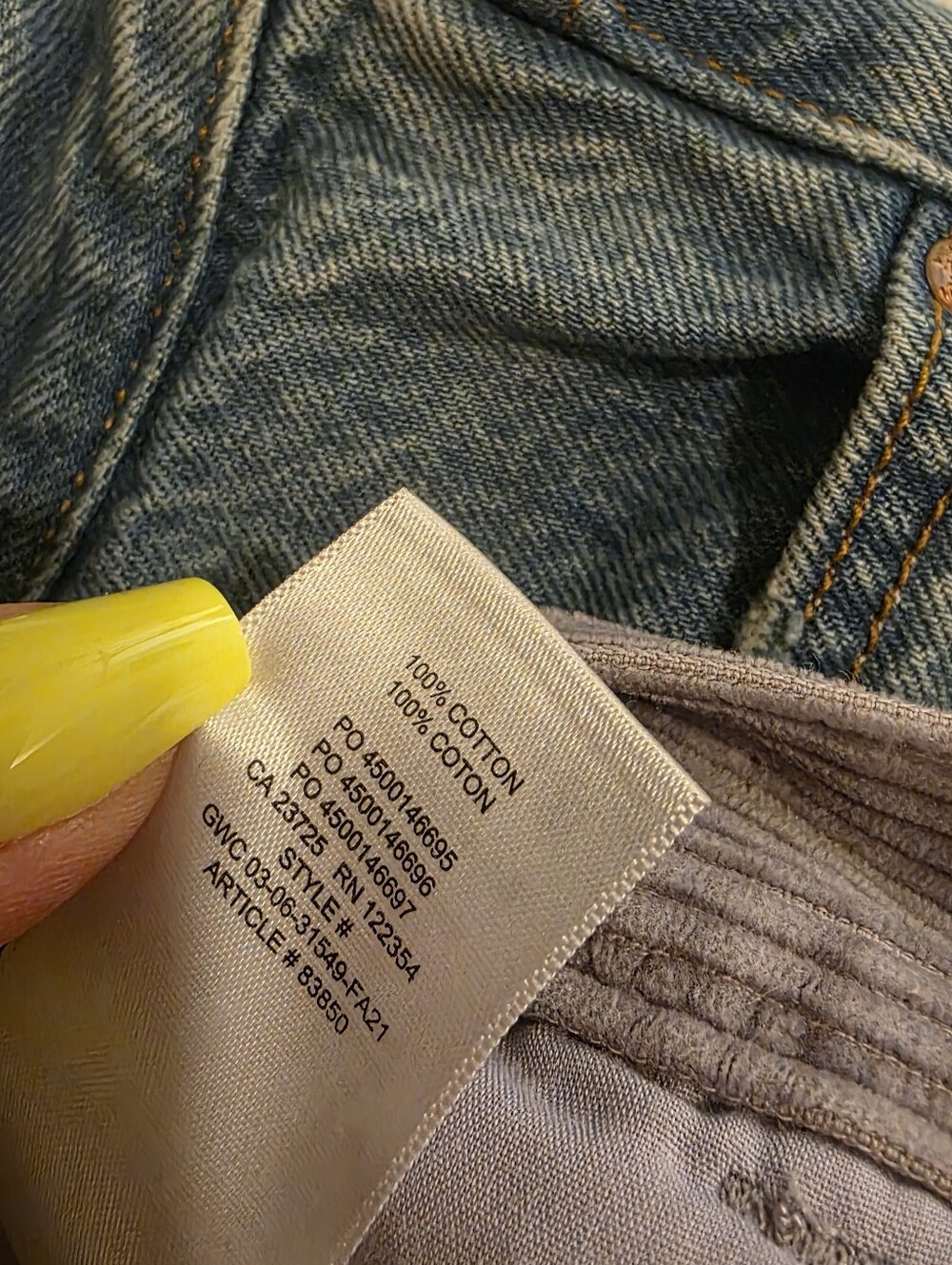 Aritzia Tna Ripcord Corduroy Pant Size 2 In Purple Ash (lavender) - Picture 13 of 14